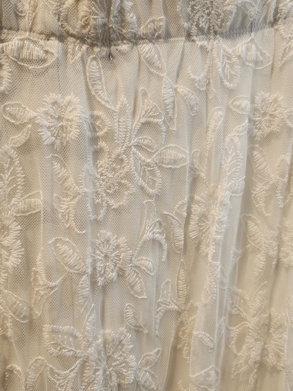 Torrid Bohemian Tiered Cream Lace Maxi Skirt, 3 = 3X - Picture 3 of 5